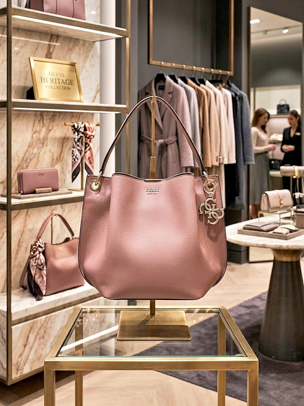 GUESS Digital Hobo Shoulder Bag
